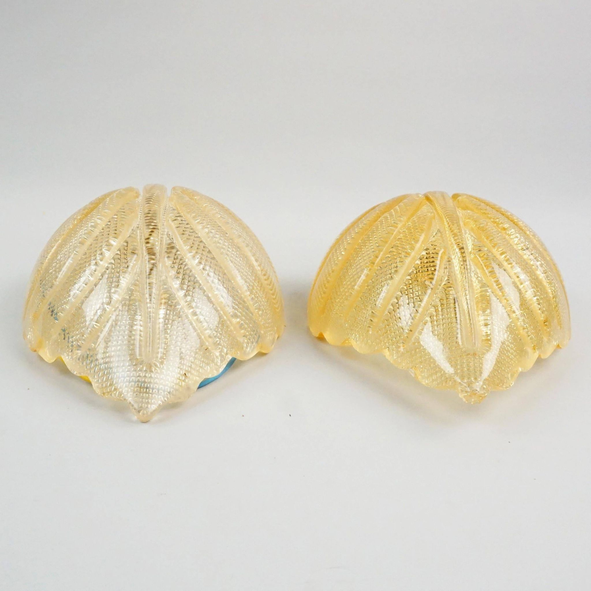 Fritz Kurz - Paire d'appliques pour Orrefors, Suède, 1960