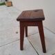 Vintage wooden stool reconstruction period 40s 50s