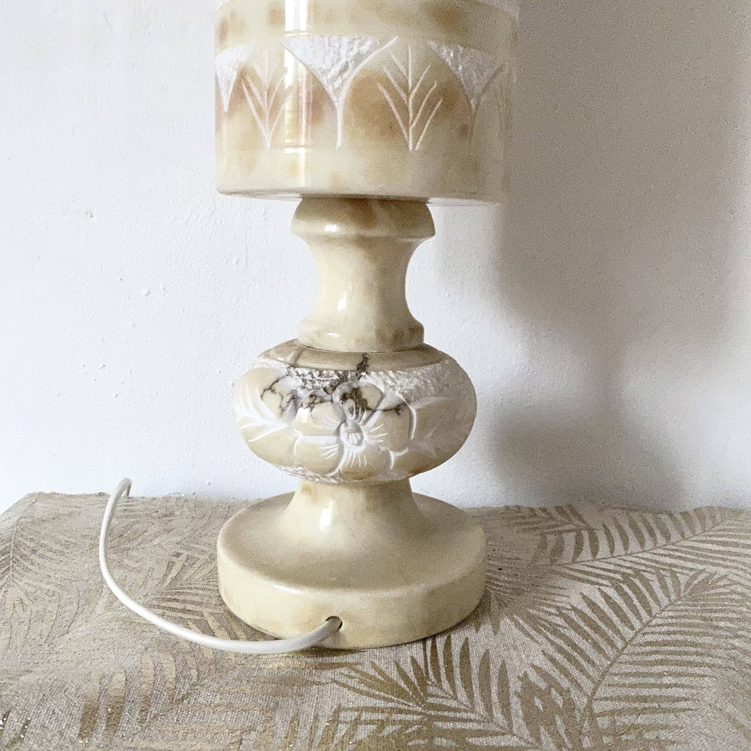 Vintage alabaster lamp