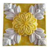 Handmade Embossed Portuguese Art Tile