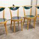 set of 4 chairs bistro Baumann model "Pollen café" design Pagnon / Pelhaître 1997
