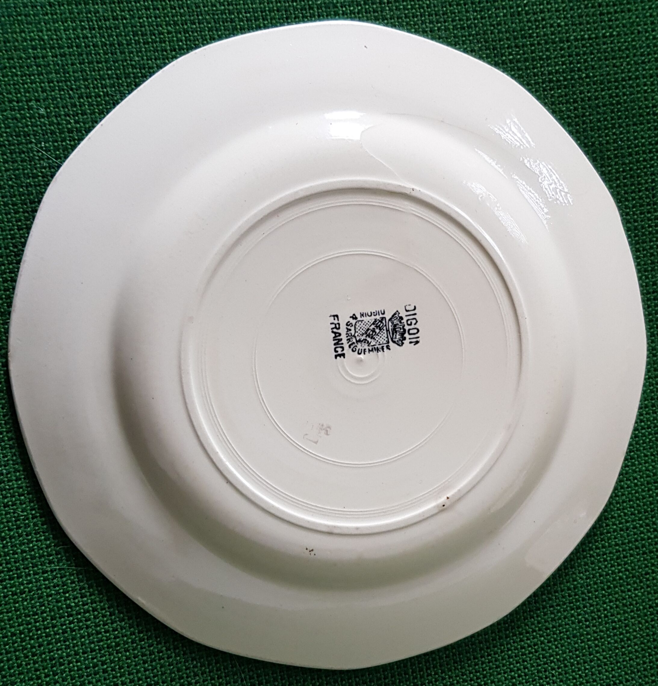 Set de 20 assiettes en faïence de Digoin Sarreguemines