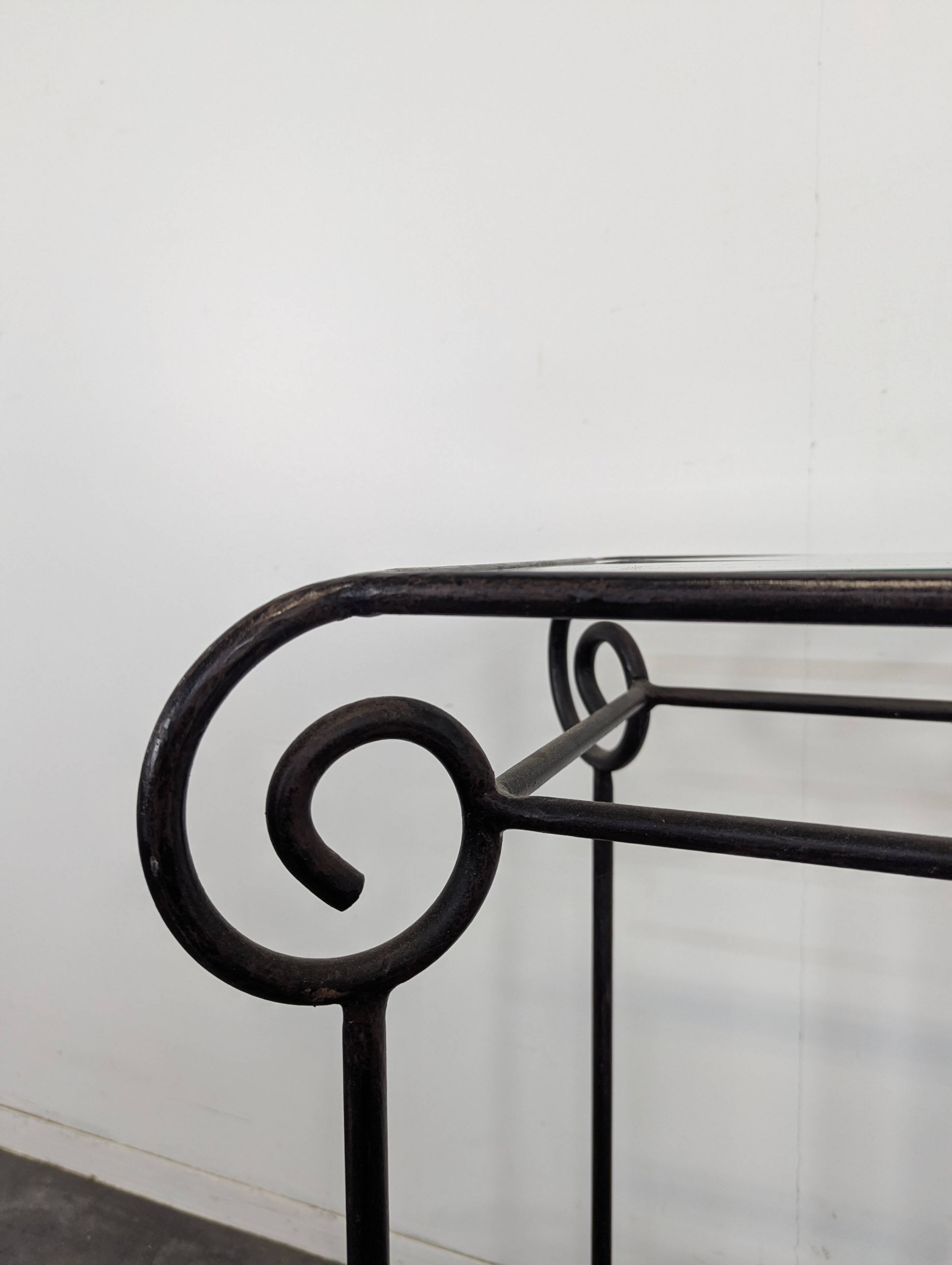 Wrought iron stool