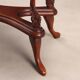 Small antique coffee table made of fruitwood and rosewood, 20th century.