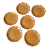 Lot n°2 of 6 Salins barbotine dessert plates