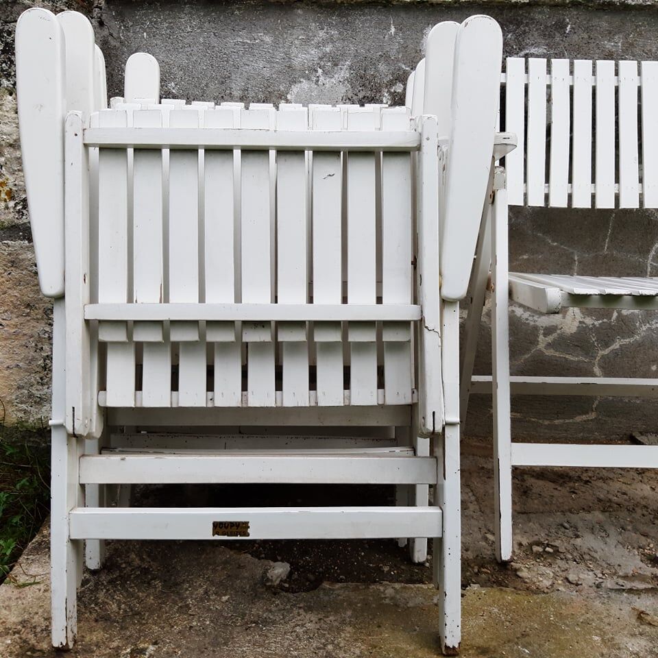 Lot de 6 chaises de jardin R.Gleizes Youpy