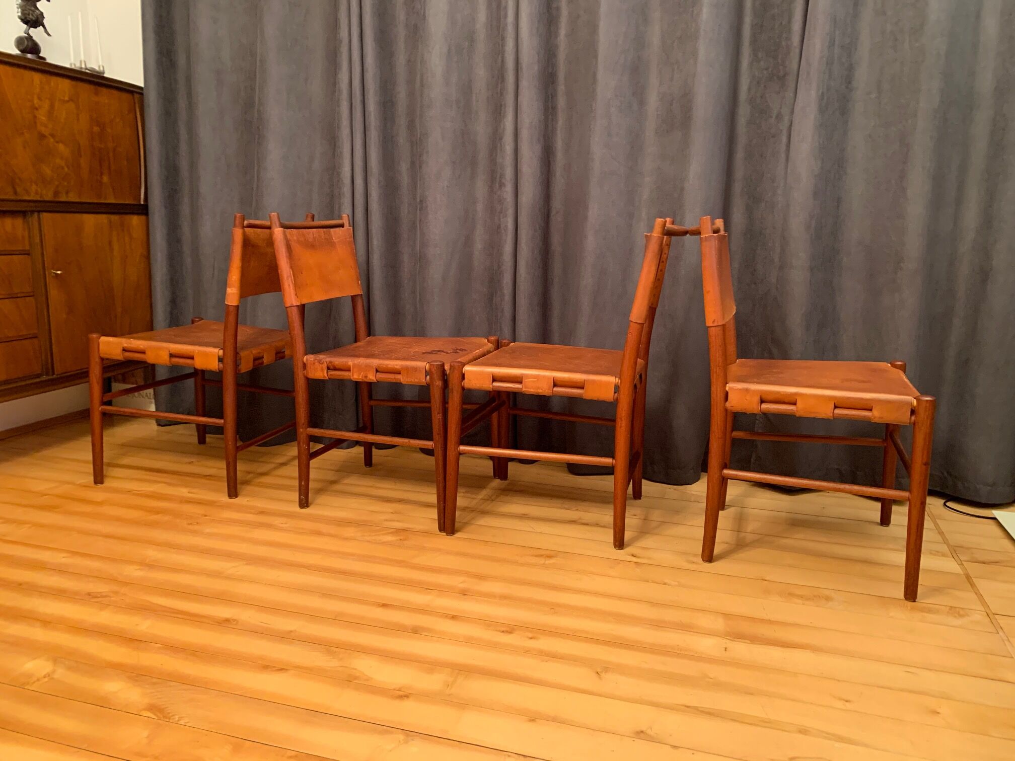 A set of four chairs, Denmark, 1960s