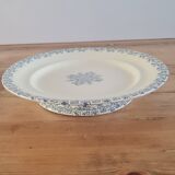 Flat serving compotier in iron earth