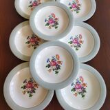 8 semi-deep plates Salins Opaceline 702