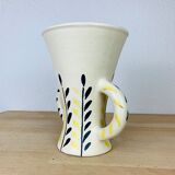 Sim Vallauris ceramic vase with handles