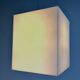 White plastic design cube pendant by Delta light Belgium, 1990s