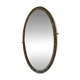 Antique oval gold mirror with floral decoration – 105 × 70 cm Elegant mirror
