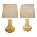 Paire de lampes en pierre, 1970