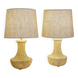 Paire de lampes en pierre, 1970