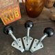 Old Bakelite ball wall hooks