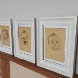 Trio of juvenile illustrations