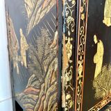 Black lacquered Chinese cabinet 19th century
