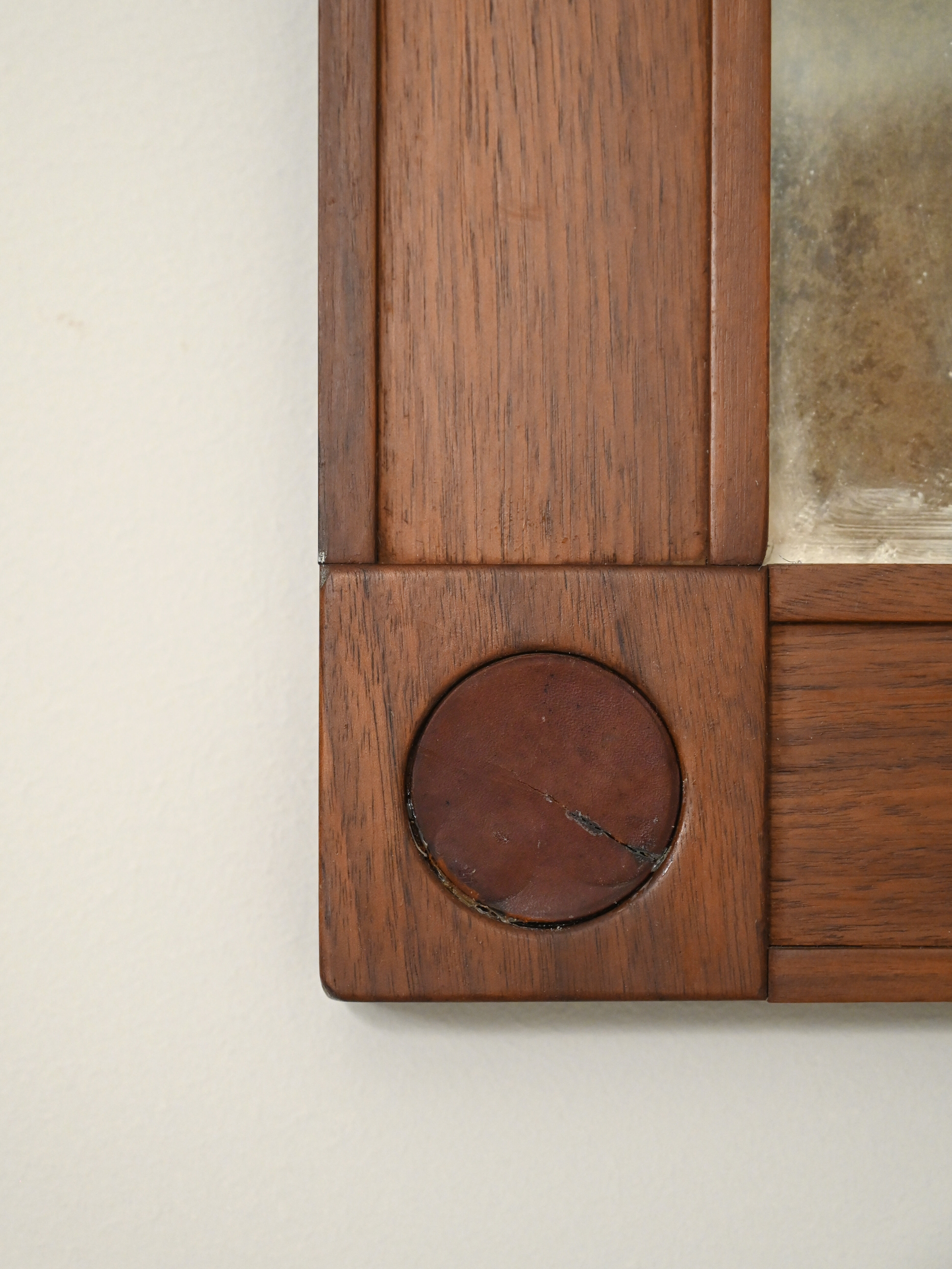 Scandinavian vintage rectangular mirror, 123x68 cm