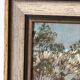Vintage Original Landscape Oil Painting: Framed Countryside Cottage Art