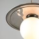 Vintage Metal and Opaline Pendant Lamp