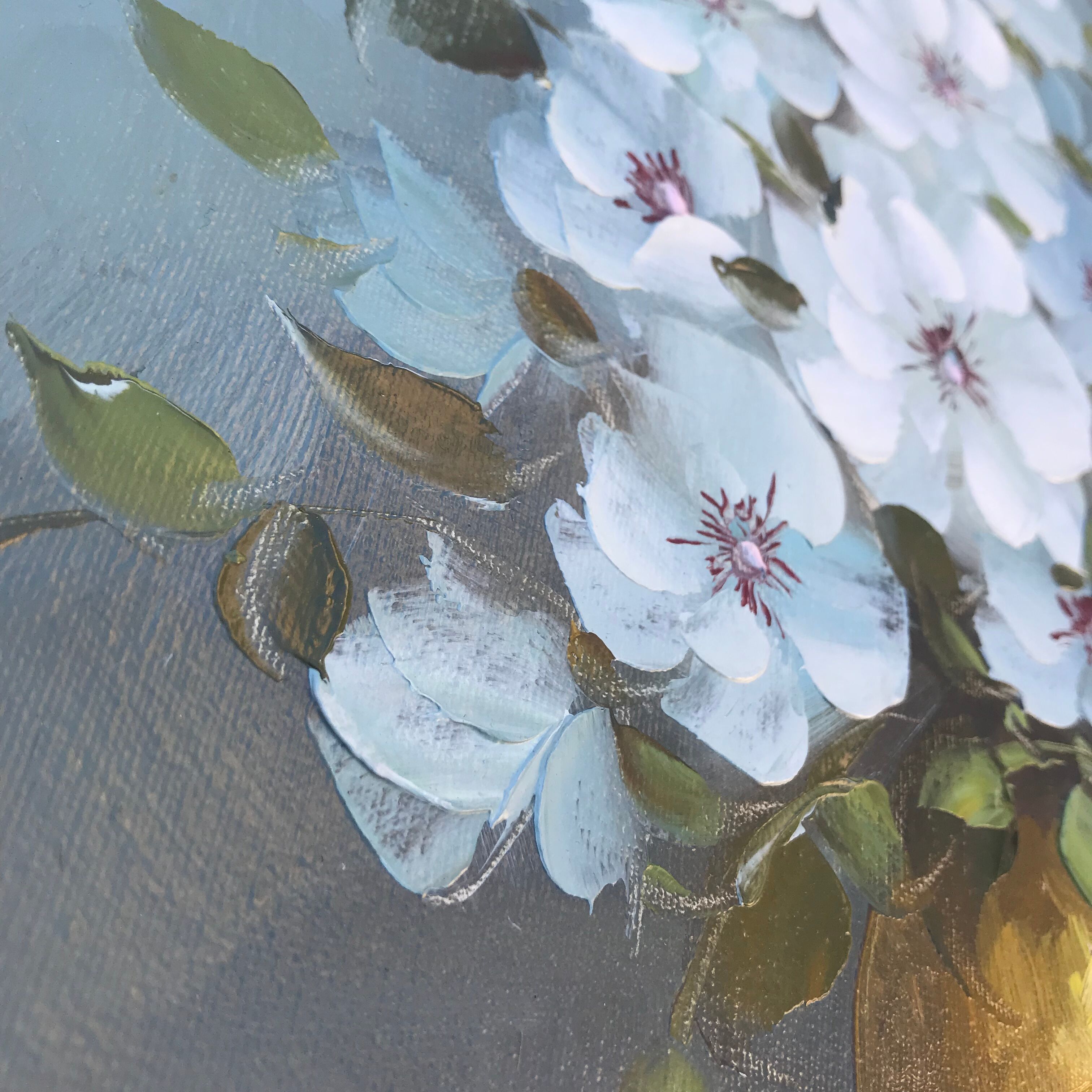 Gouache on canvas signed C Nichols