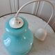 Suspension en opaline bleu ciel