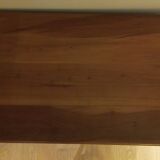 Small table and cherry wood sideboard.