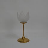 Brass flower candle holder
