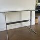 Chrome desk and 70" style glass top