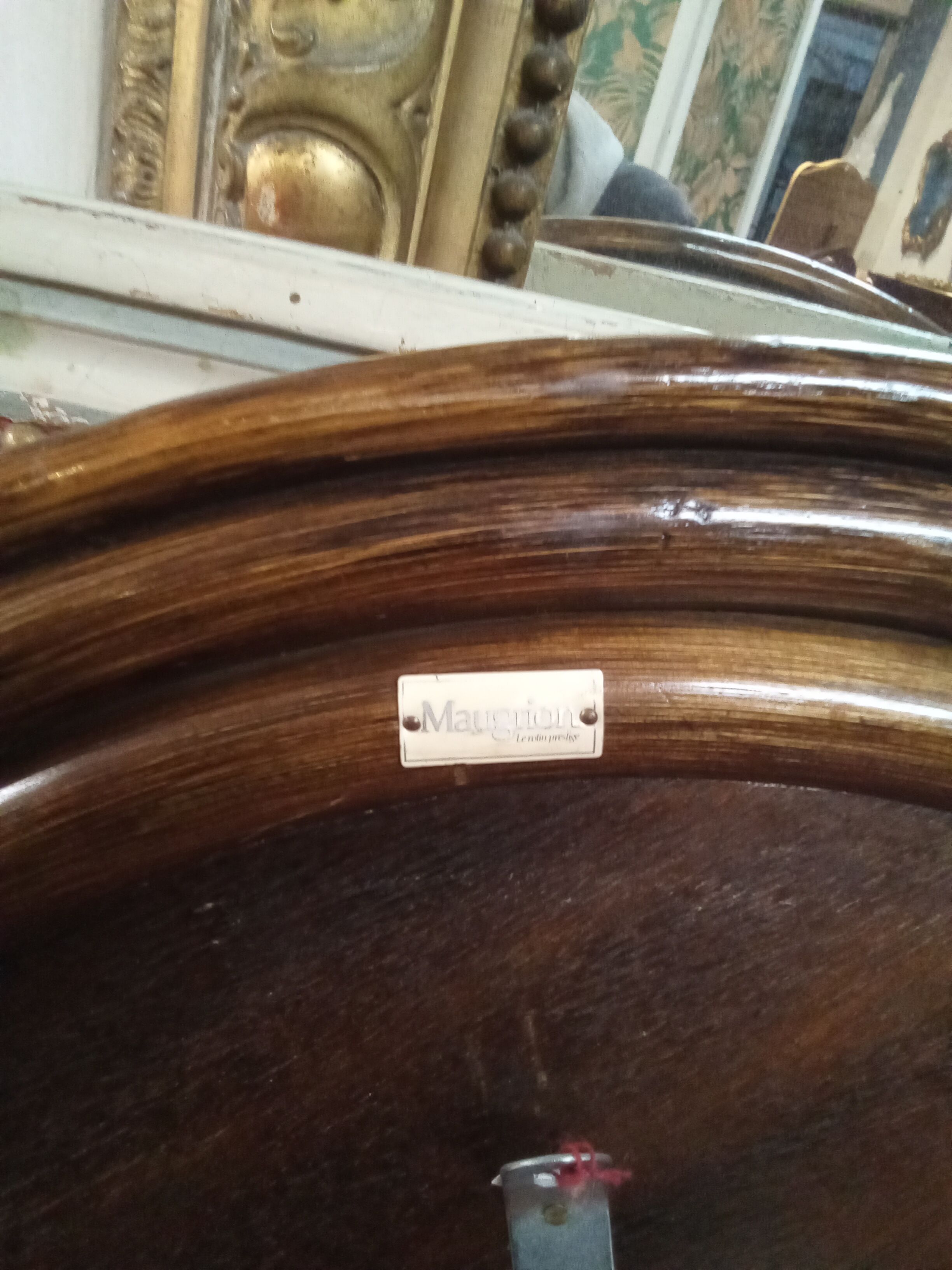 Rattan round mirror 65cm