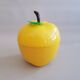Vintage yellow apple-shaped plastic ice cube tray