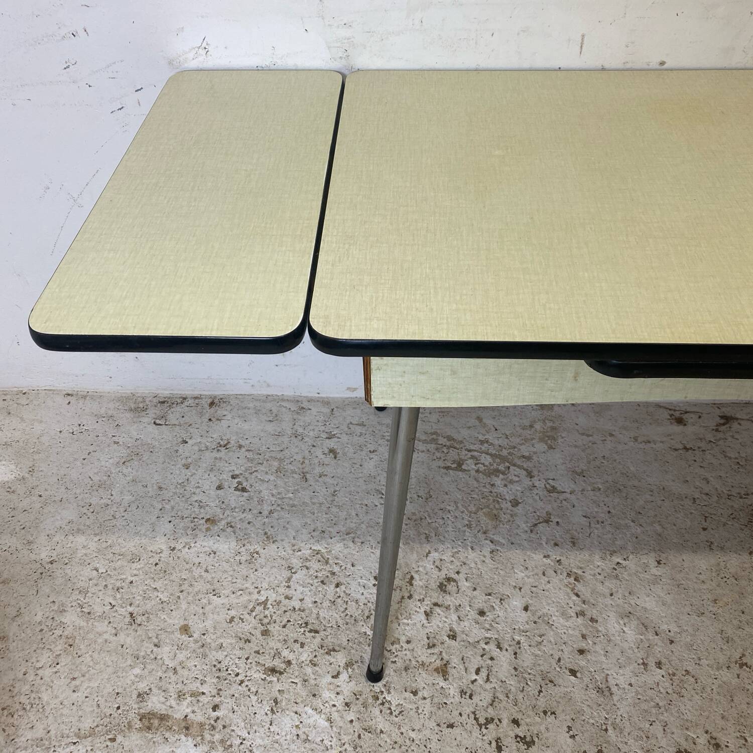 Vintage Yellow Formica Table 1960's
