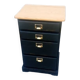 Commode chiffonnier patine noire