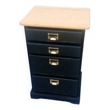 Black patina chest of drawers