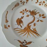 Antique Moustiers style plate, Museums of France edition