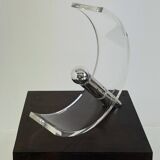 Lampe de table vintage en plexiglas