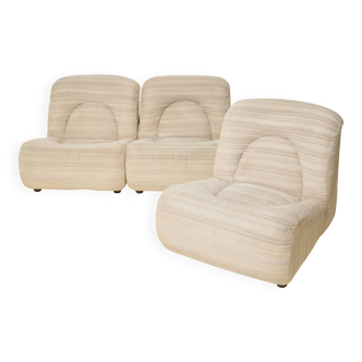 Beige modular sofa, Space Age, Italy, 1970s