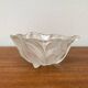 Bol en verre floral allemand vintage lourd de Walther Glas, années 1970