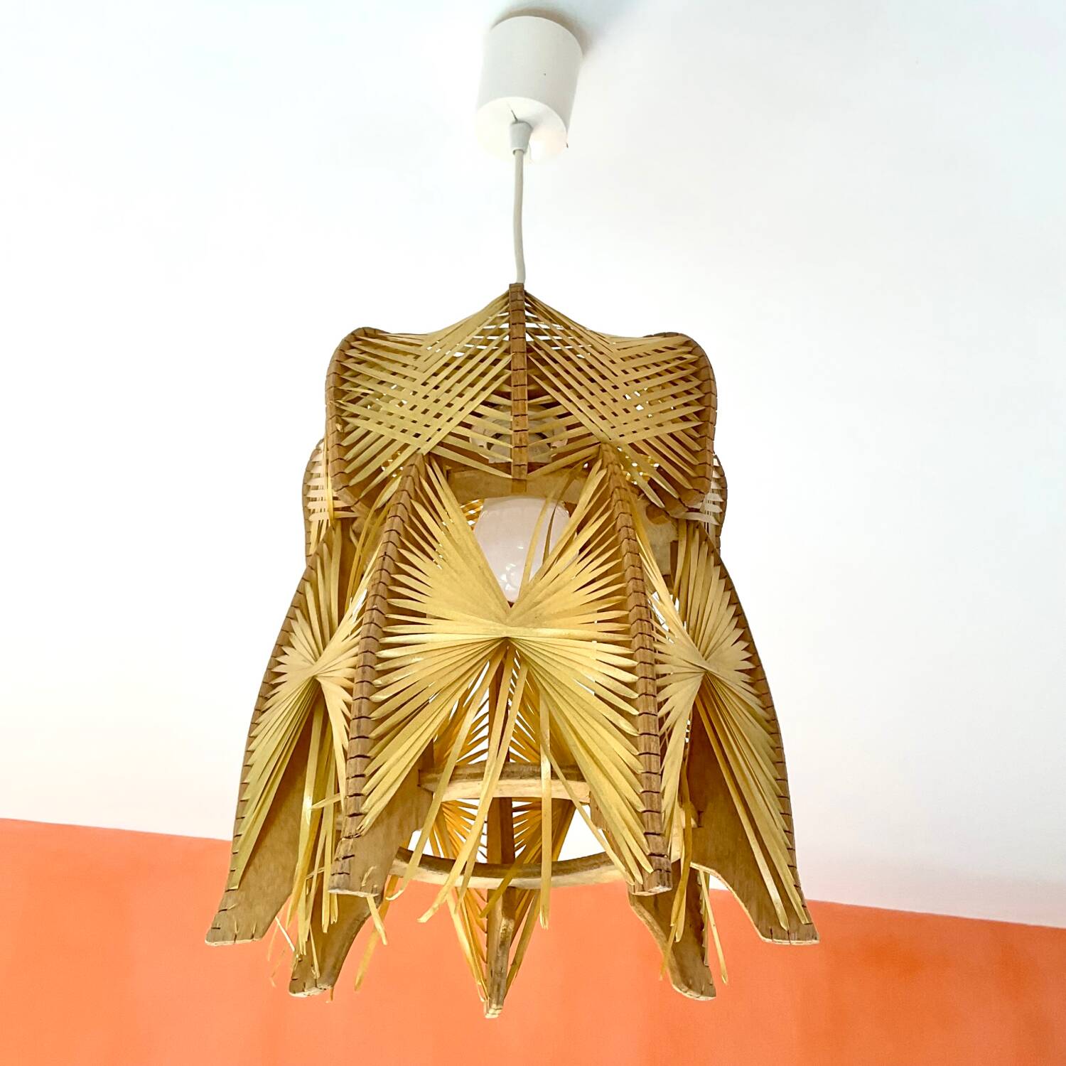 Vintage lampshade pendant