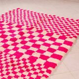 Pure wool rug, size 100 x 200 cm, red
