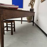 Large writing table from the 1940s in solid oak