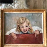 Portrait girl oil on canvas