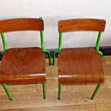 Pair small school chairs