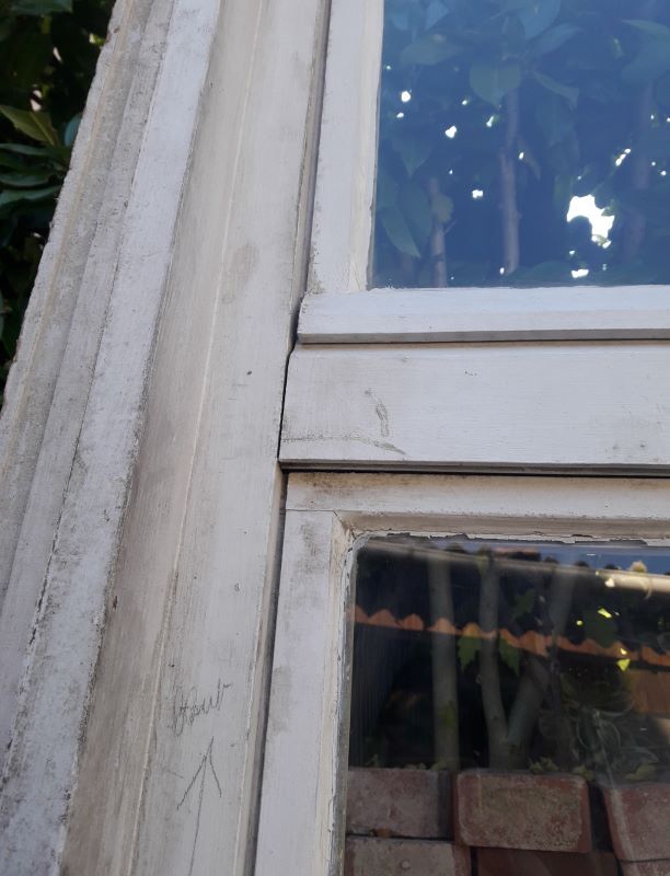 Wooden canopy 3 windows with bellows and abbatant