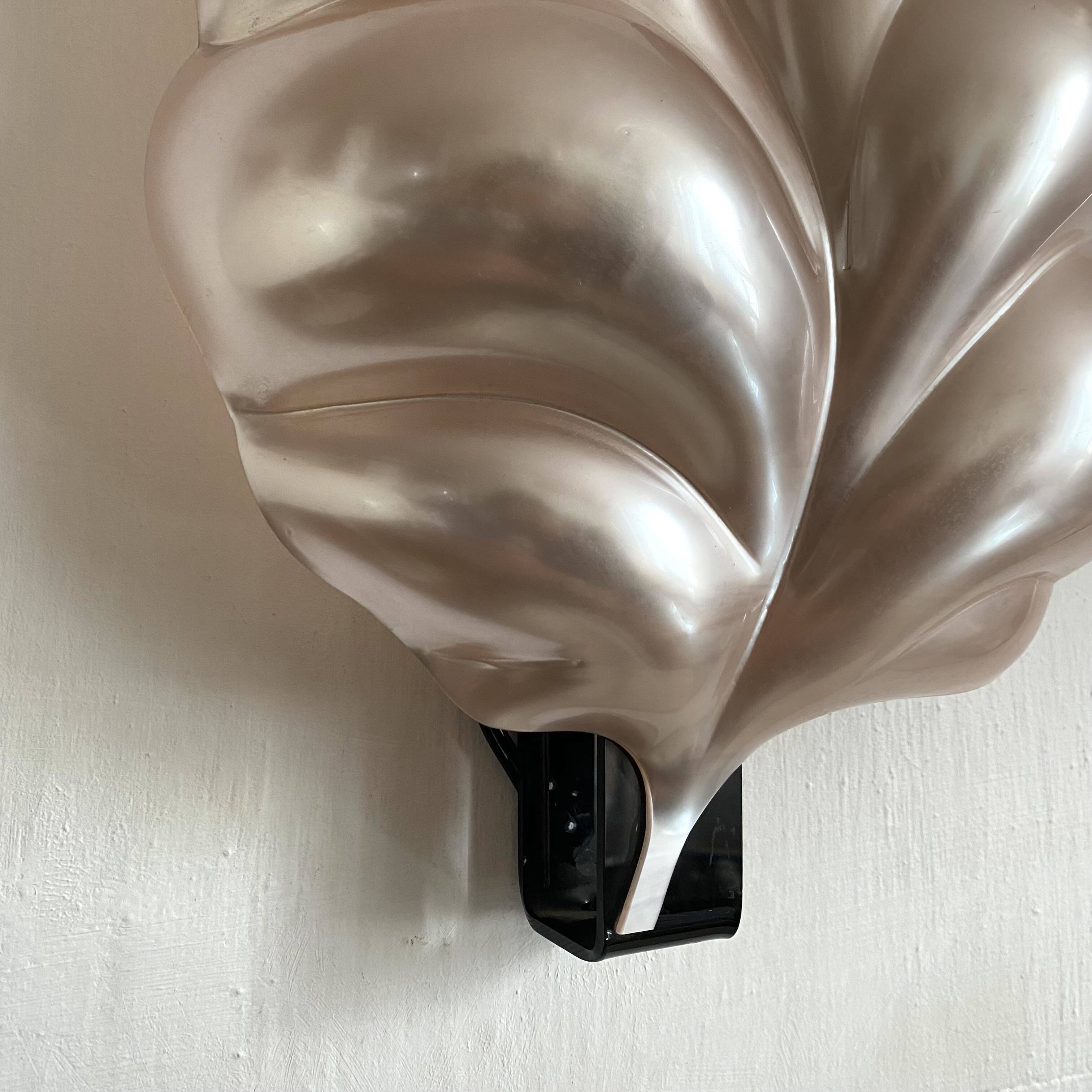 Pearly wall light by Laurent Rougier, 1970