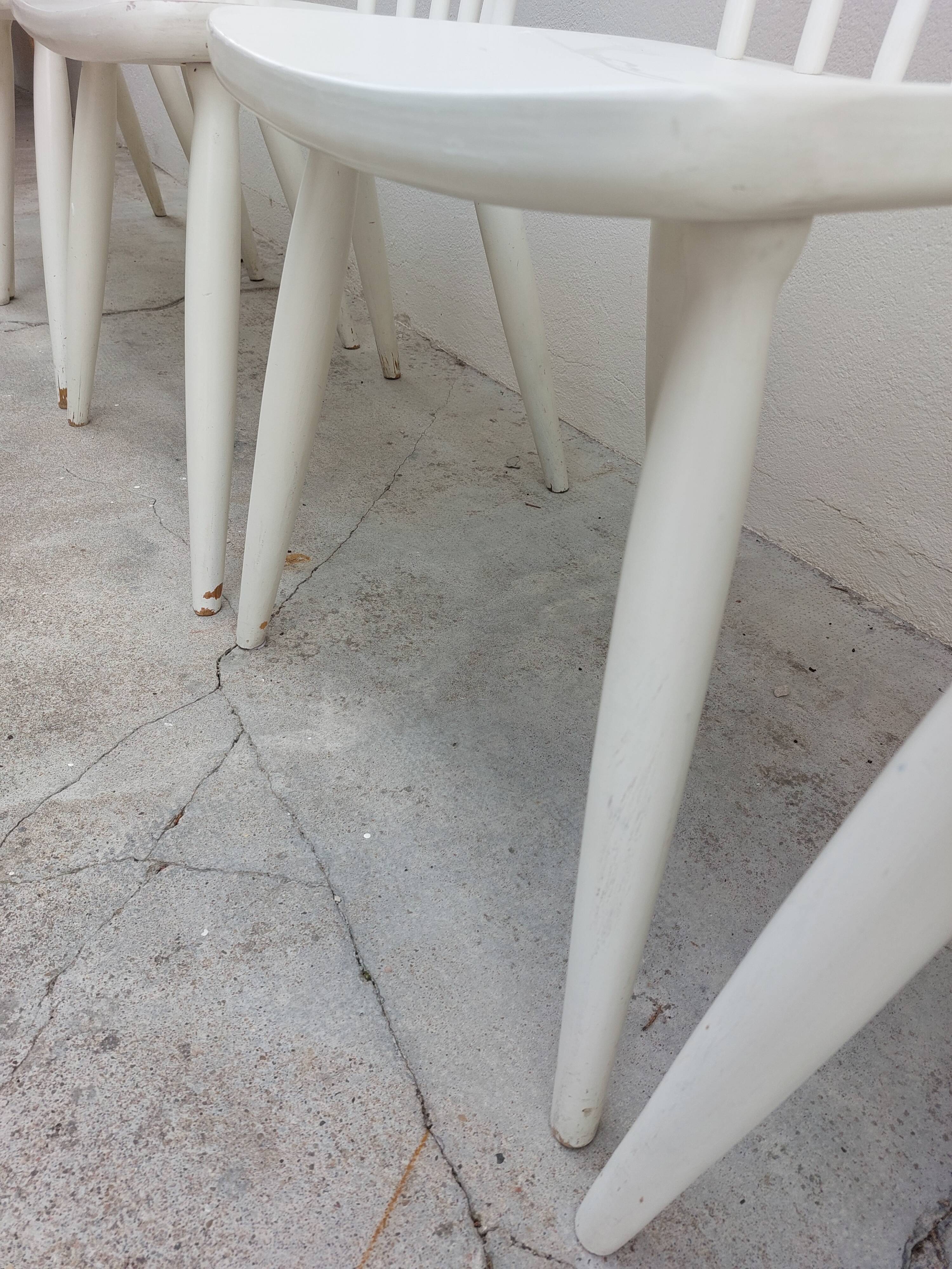Série de 6 chaises de bistrot vintage