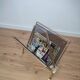 Magazine Rack Hollywood Regency Style - 70's
