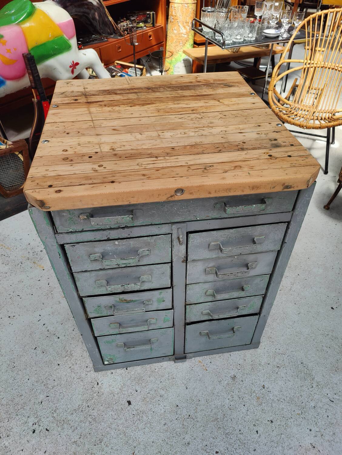 Antique chest of drawers full of charm