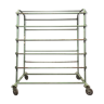 Vintage trolley support in mint green xxl iron