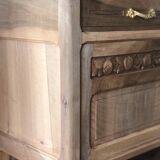 Buffet / Desserte en bois massif vintage, style Art Déco